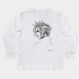 Cloud Strife Kids Long Sleeve T-Shirt